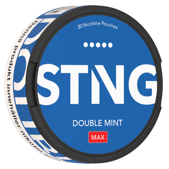 STNG Double Mint MAX nicotine pouches at Pouchhut NZ