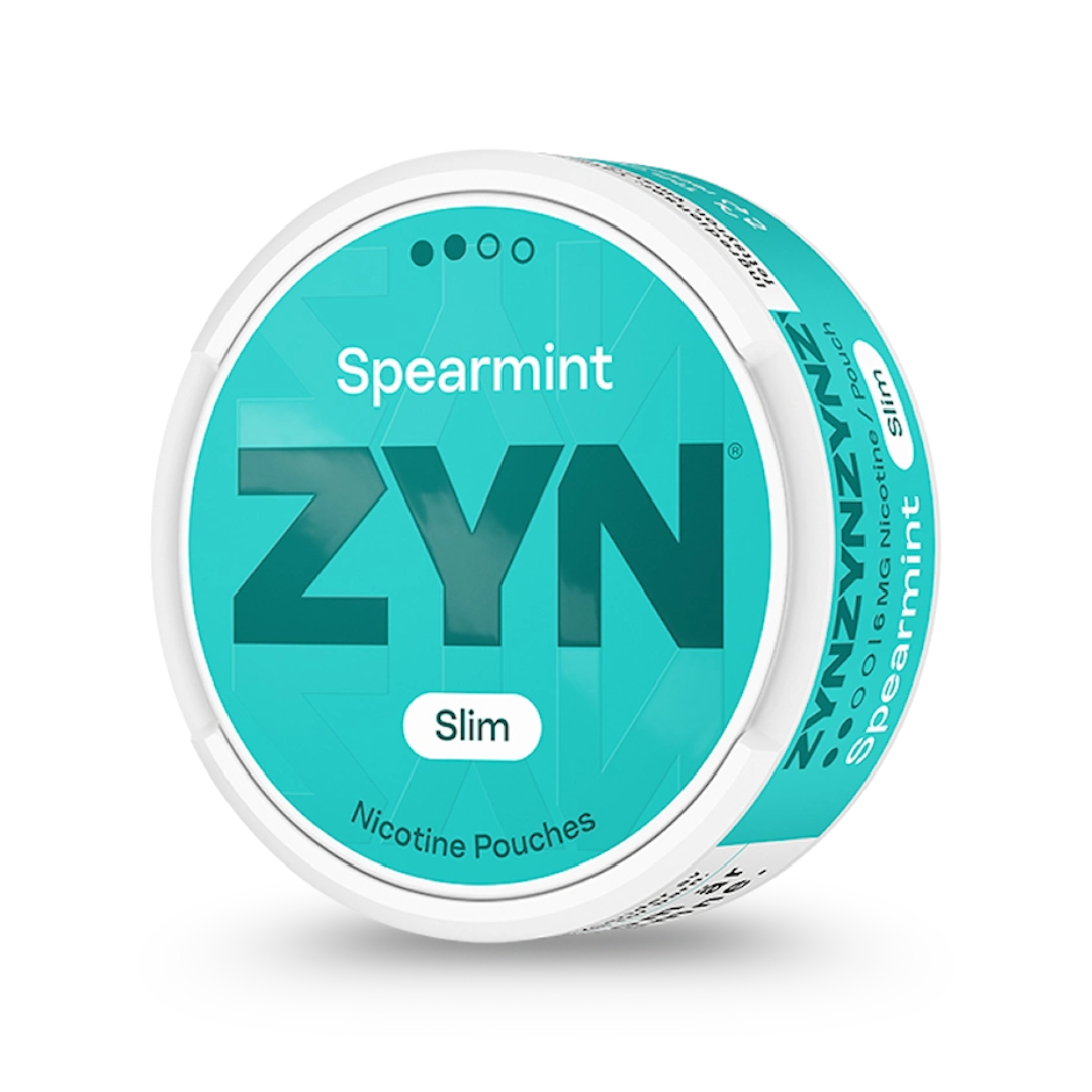 ZYN Slim Spearmint nicotine pouches at Pouchhut NZ