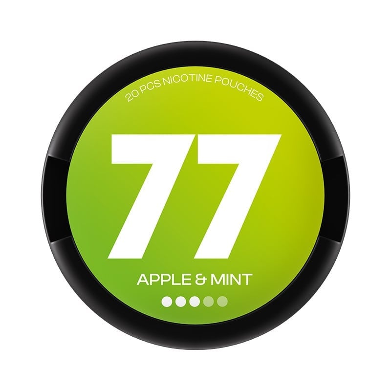 77 Apple & Mint nicotine pouches at Pouchhut NZ
