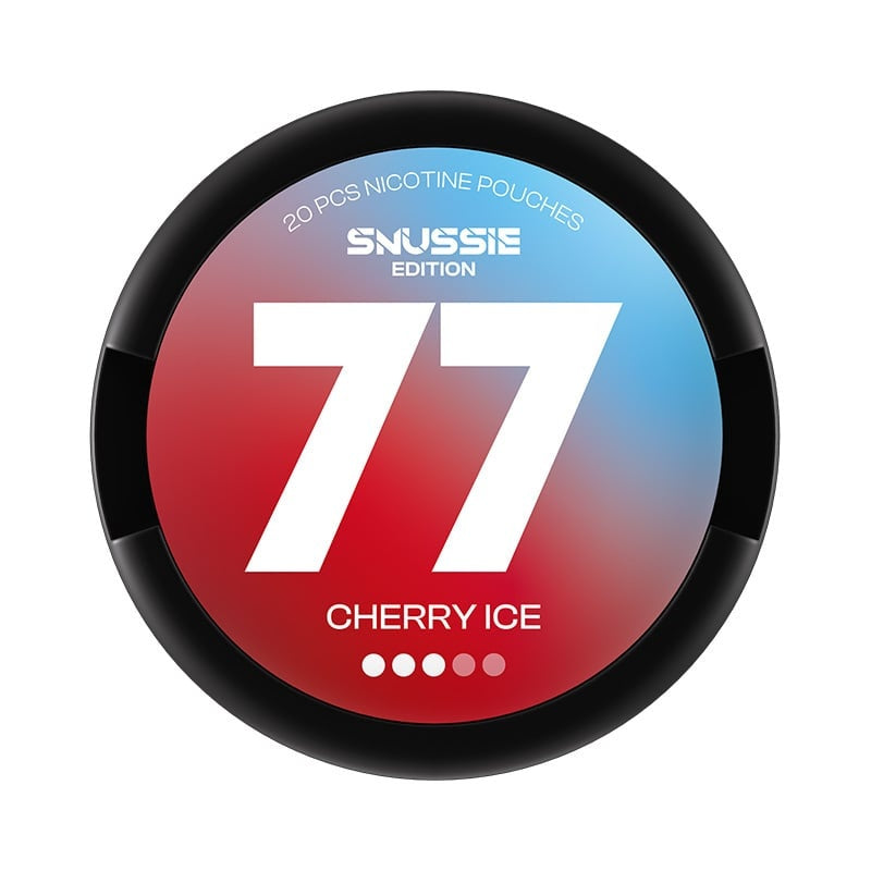 77 Cherry Ice | Snussie Edition nicotine pouches at Pouchhut NZ