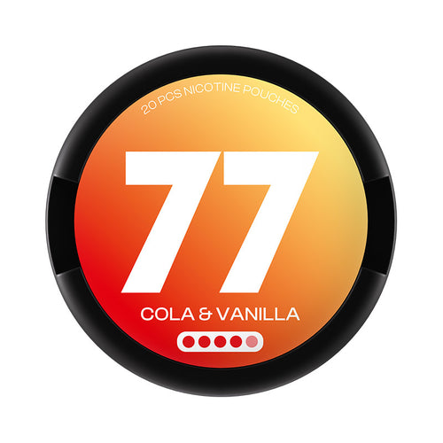77 Cola & Vanilla Extra Strong nicotine pouches at Pouchhut NZ
