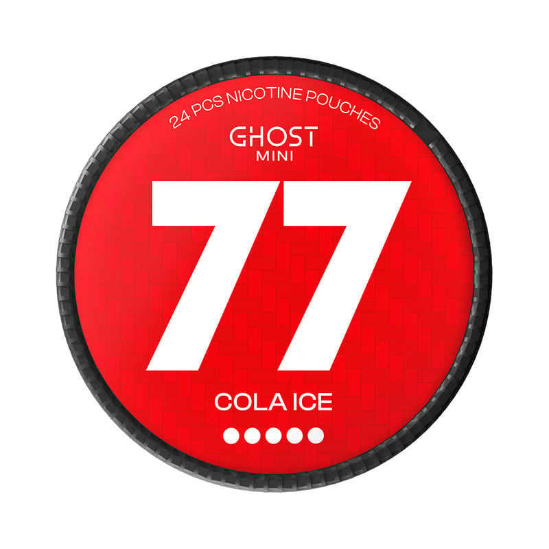 77 Ghost Cola Ice Mini nicotine pouches at Pouchhut NZ