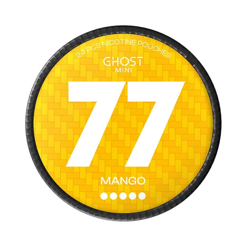 77 Ghost Mango Mini nicotine pouches at Pouchhut NZ