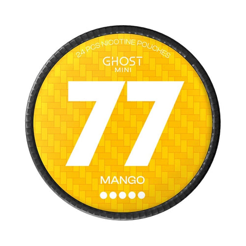 77 Ghost Mango Mini nicotine pouches at Pouchhut NZ