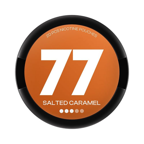 77 Salted Caramel nicotine pouches at Pouchhut NZ