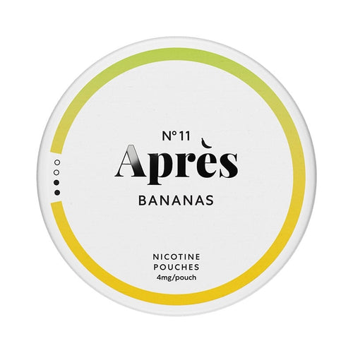 APRÈS Bananas Light nicotine pouches at Pouchhut NZ
