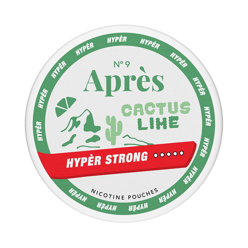APRÈS HYPER STRONG Cactus Lime nicotine pouches at Pouchhut NZ