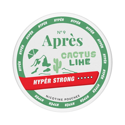APRÈS HYPER STRONG Cactus Lime nicotine pouches at Pouchhut NZ