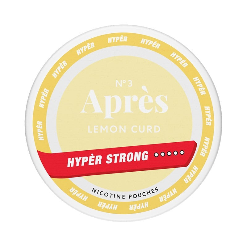 APRÈS HYPER STRONG Lemon Curd nicotine pouches at Pouchhut NZ