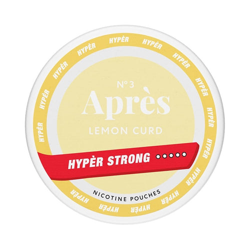 APRÈS HYPER STRONG Lemon Curd nicotine pouches at Pouchhut NZ