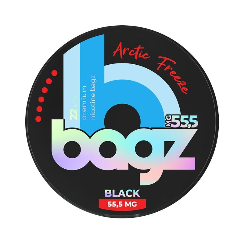 BAGZ Arctic Freeze Black nicotine pouches at Pouchhut NZ