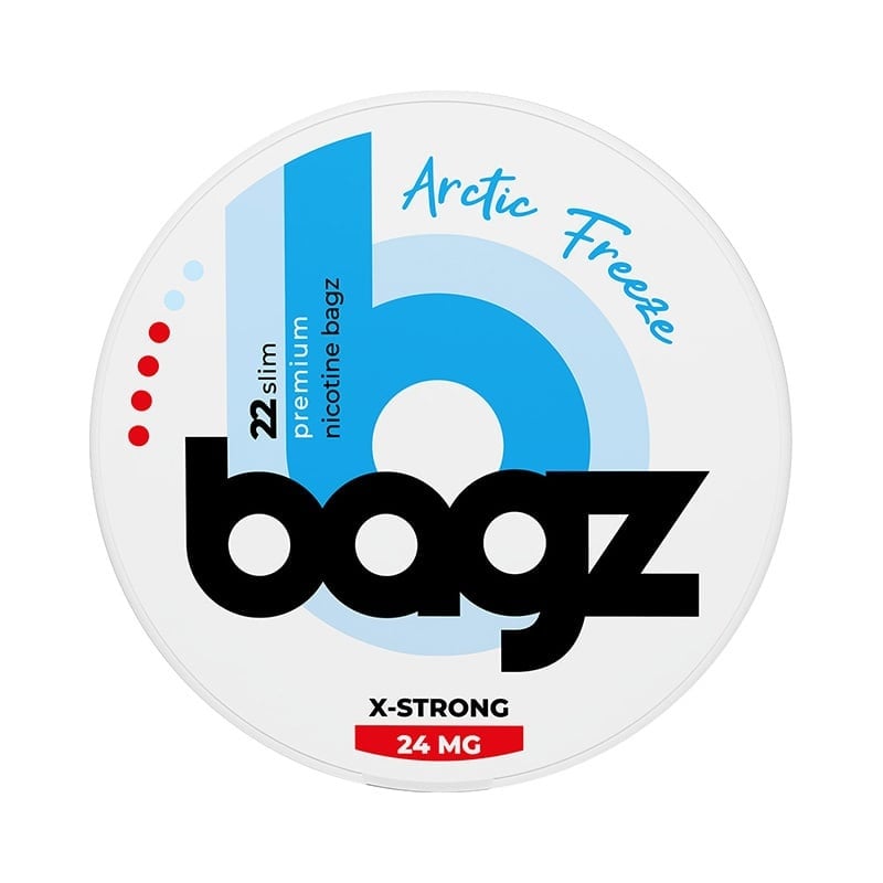 BAGZ Arctic Freeze X-Strong nicotine pouches at Pouchhut NZ