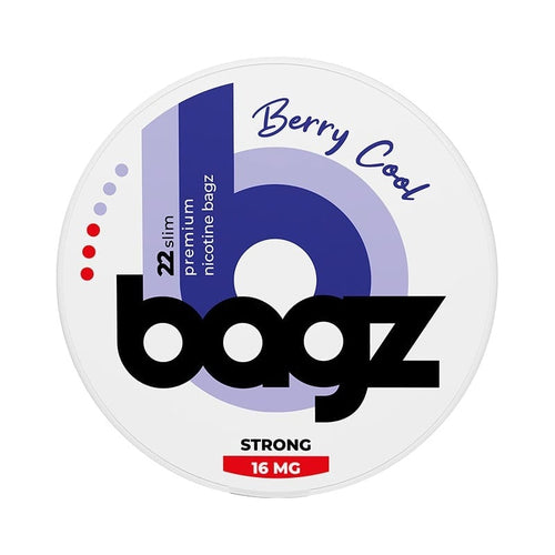 BAGZ Berry Cool Normal nicotine pouches at Pouchhut NZ
