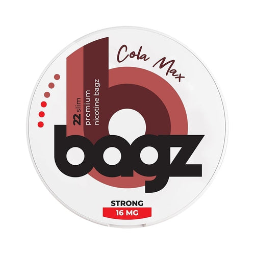 BAGZ Cola Max Normal nicotine pouches at Pouchhut NZ