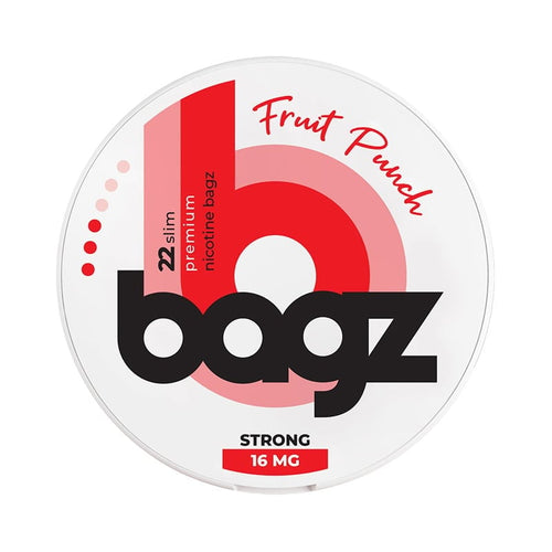 BAGZ Fruit Punch Normal nicotine pouches at Pouchhut NZ