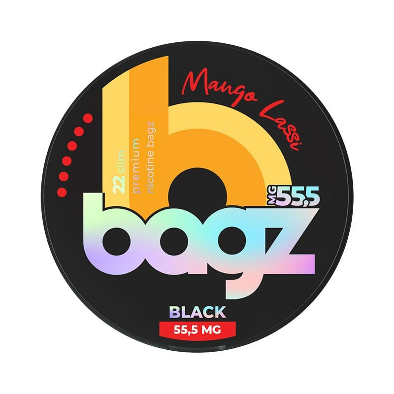 BAGZ Mango Lassi Black nicotine pouches at Pouchhut NZ