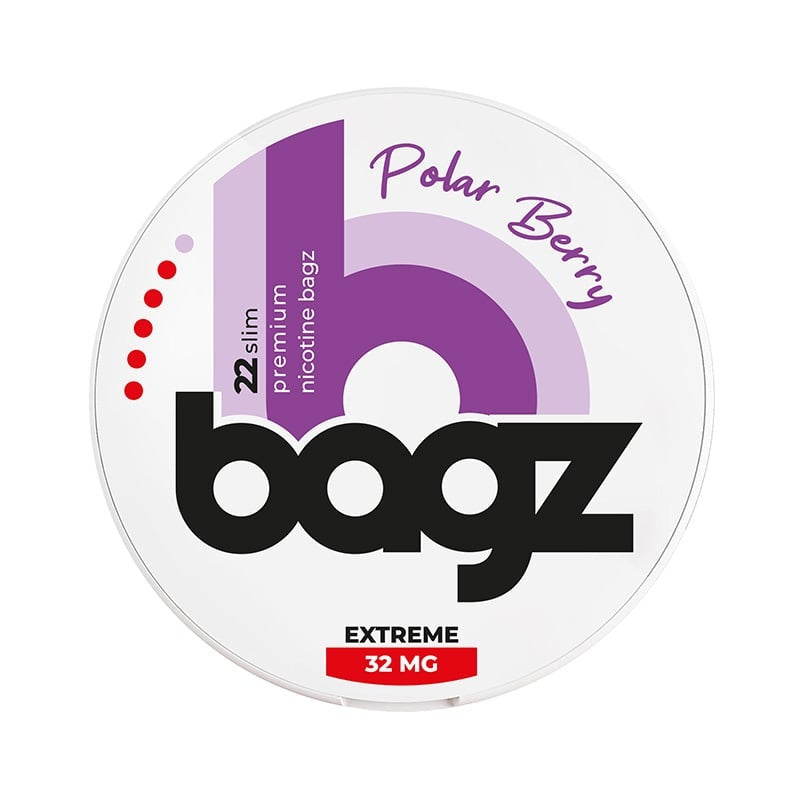 BAGZ Polar Berry Extreme nicotine pouches at Pouchhut NZ