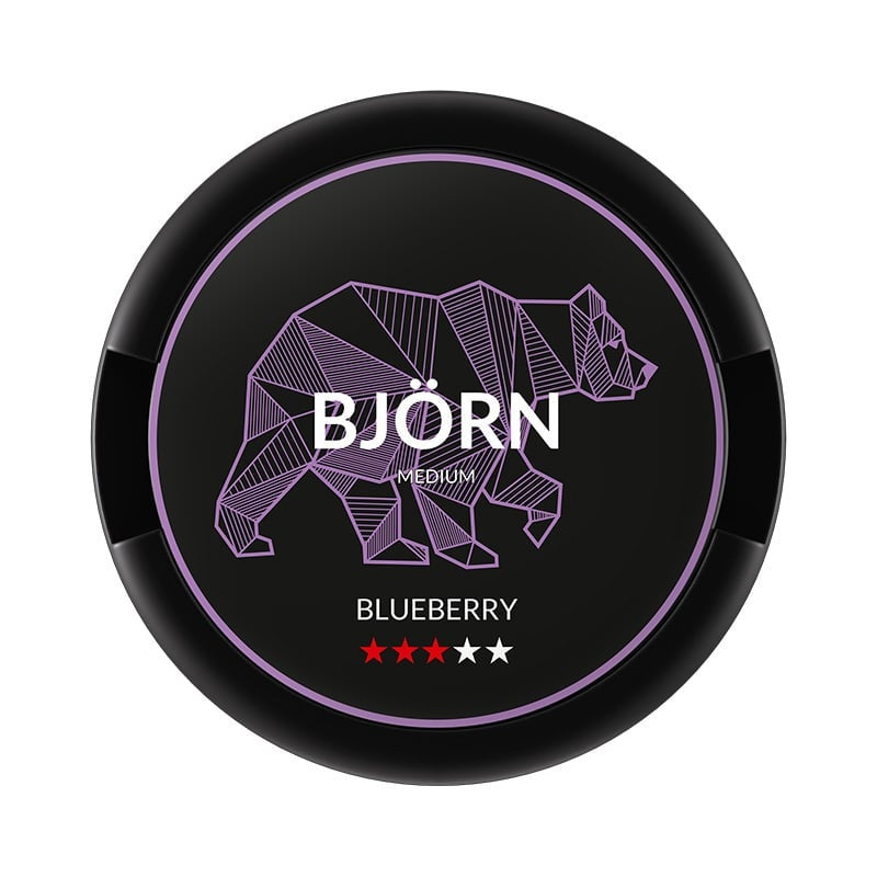BJÖRN Blueberry Medium nicotine pouches at Pouchhut NZ