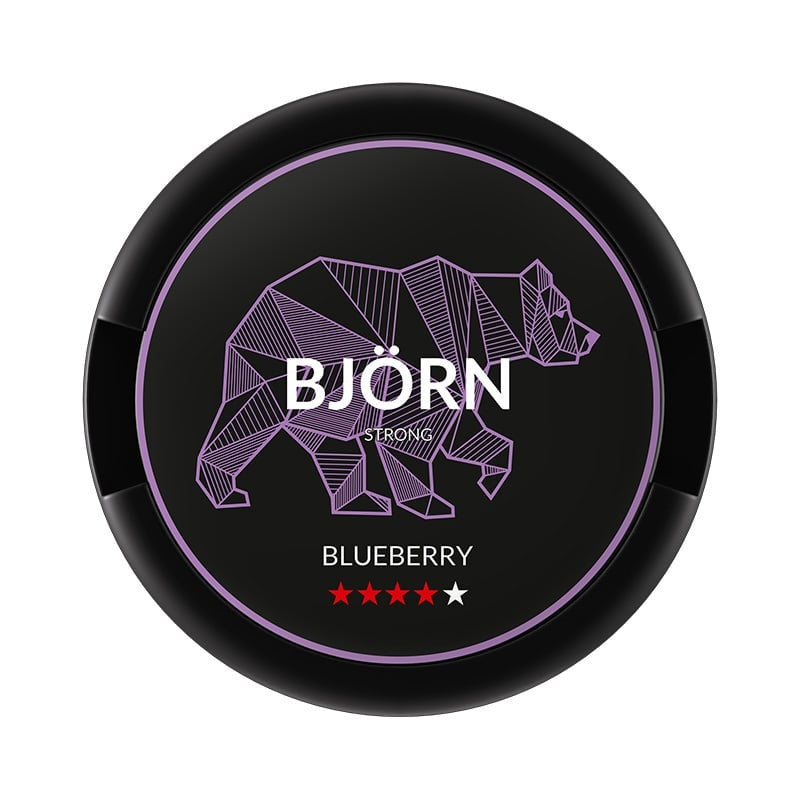 BJÖRN Blueberry Strong nicotine pouches at Pouchhut NZ