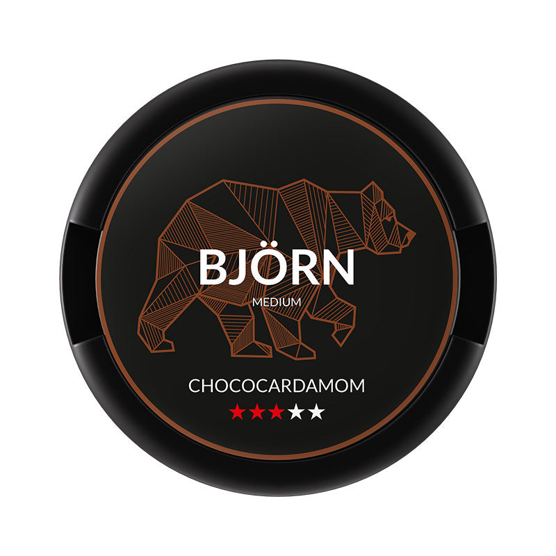 BJÖRN Chococardamon Medium nicotine pouches at Pouchhut NZ