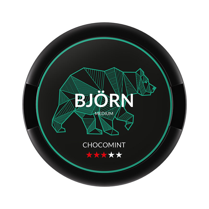 BJÖRN Chocomint Medium nicotine pouches at Pouchhut NZ