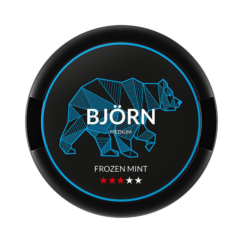BJÖRN Frozen Mint Medium nicotine pouches at Pouchhut NZ