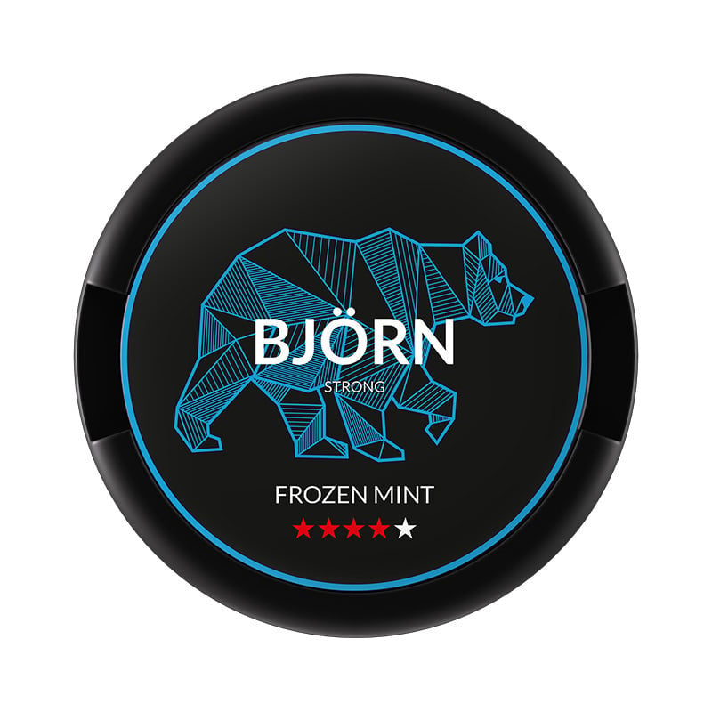 BJÖRN Frozen Mint Strong nicotine pouches at Pouchhut NZ