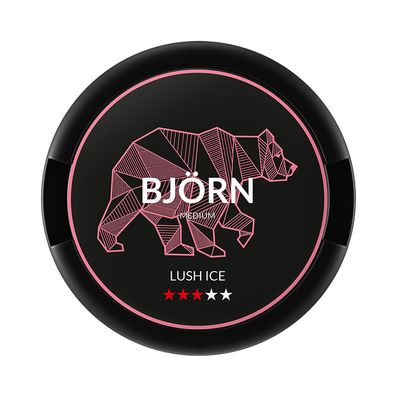 BJÖRN Lush Ice Medium nicotine pouches at Pouchhut NZ