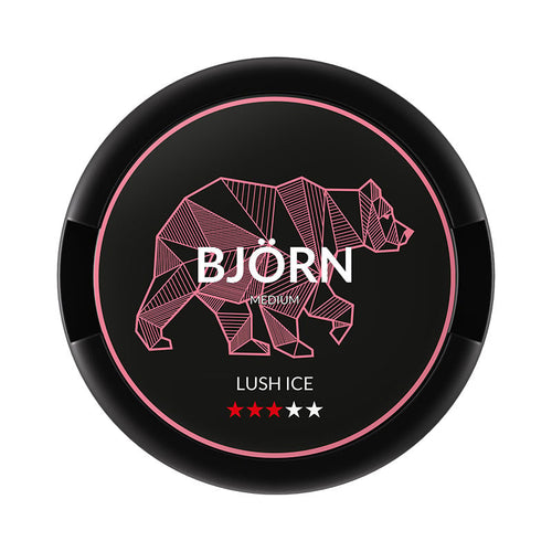 BJÖRN Lush Ice Medium nicotine pouches at Pouchhut NZ