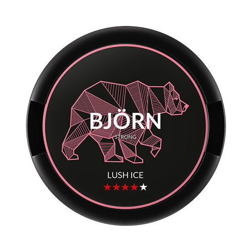 BJÖRN Lush Ice Strong nicotine pouches at Pouchhut NZ