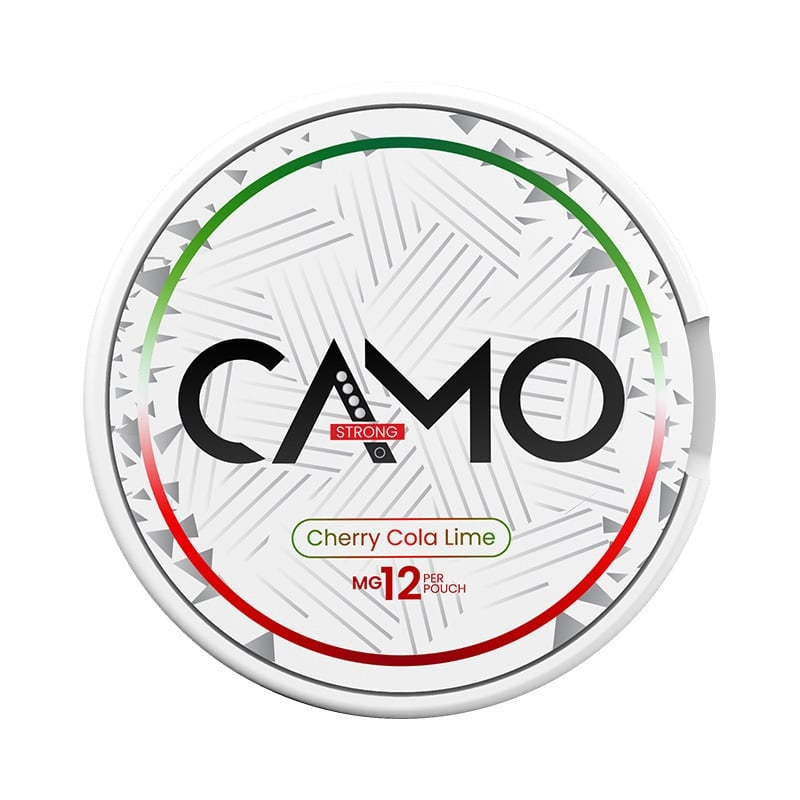 CAMO Cherry Cola Lime Strong nicotine pouches at Pouchhut NZ