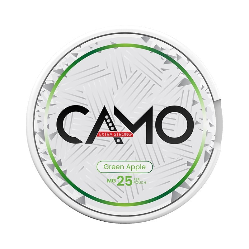 CAMO Green Apple Extra Strong nicotine pouches at Pouchhut NZ
