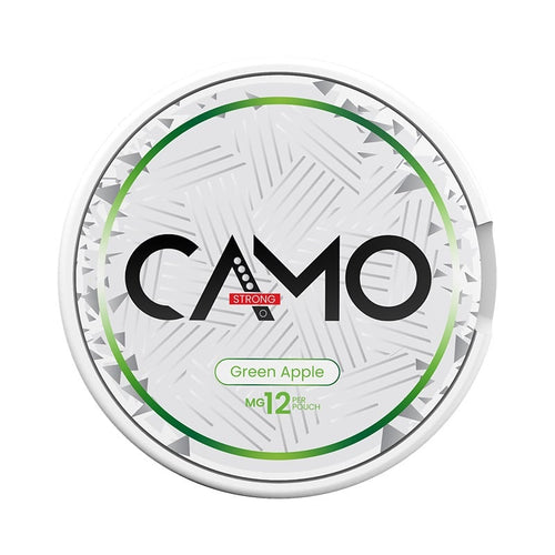 CAMO Green Apple Strong nicotine pouches at Pouchhut NZ
