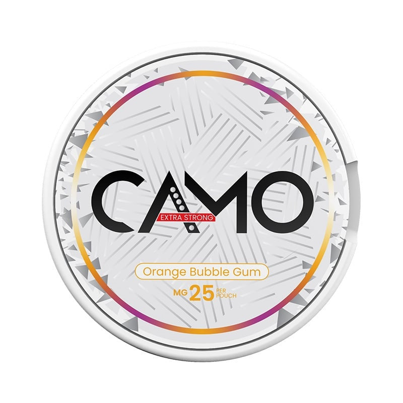 CAMO Orange Bubble Gum Extra Strong nicotine pouches at Pouchhut NZ