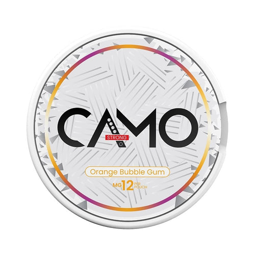 CAMO Orange Bubble Gum Strong nicotine pouches at Pouchhut NZ