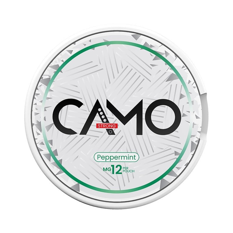 CAMO Peppermint Strong nicotine pouches at Pouchhut NZ