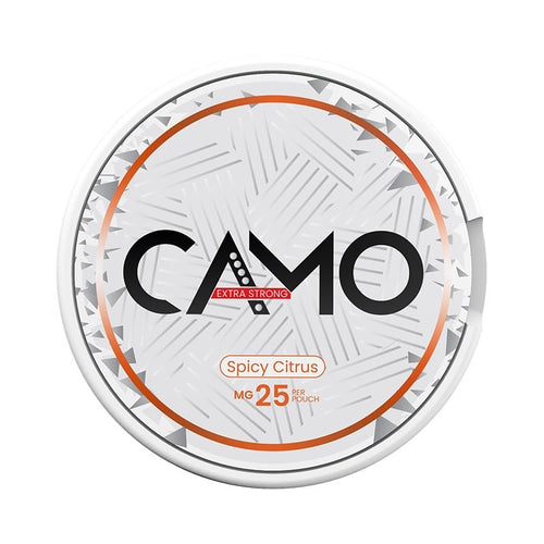 CAMO Spicy Citrus Extra Strong nicotine pouches at Pouchhut NZ