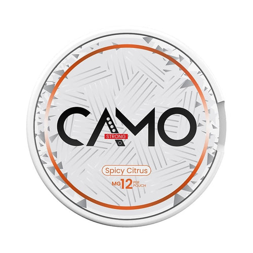 CAMO Spicy Citrus Strong nicotine pouches at Pouchhut NZ