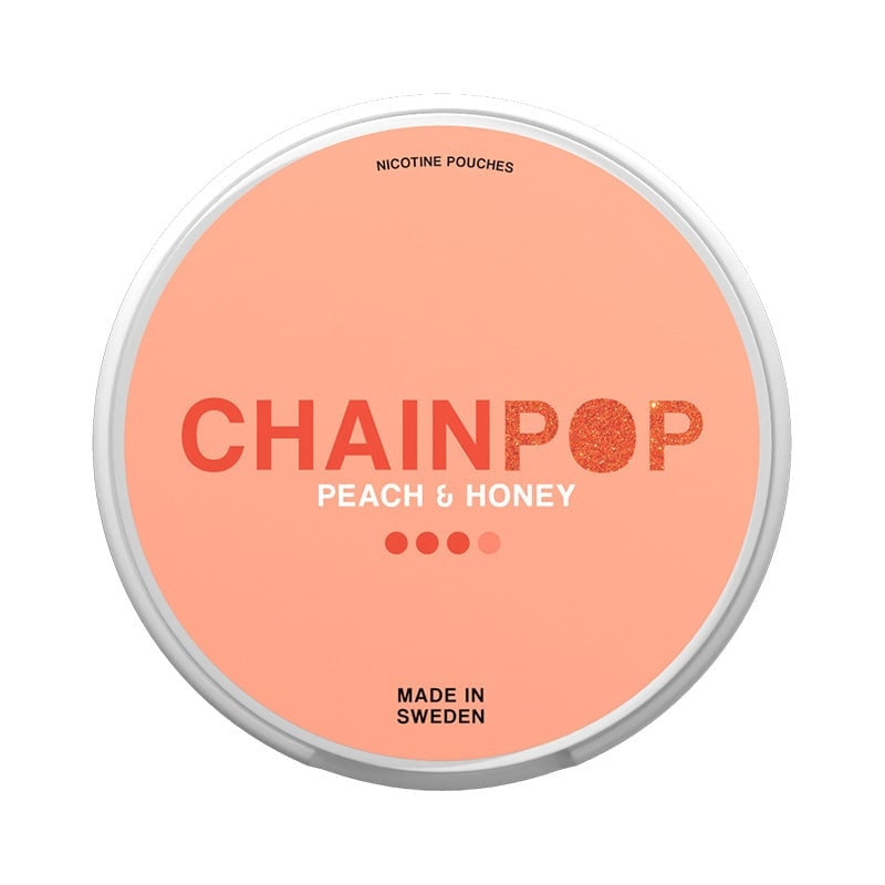CHAINPOP Peach & Honey nicotine pouches at Pouchhut NZ