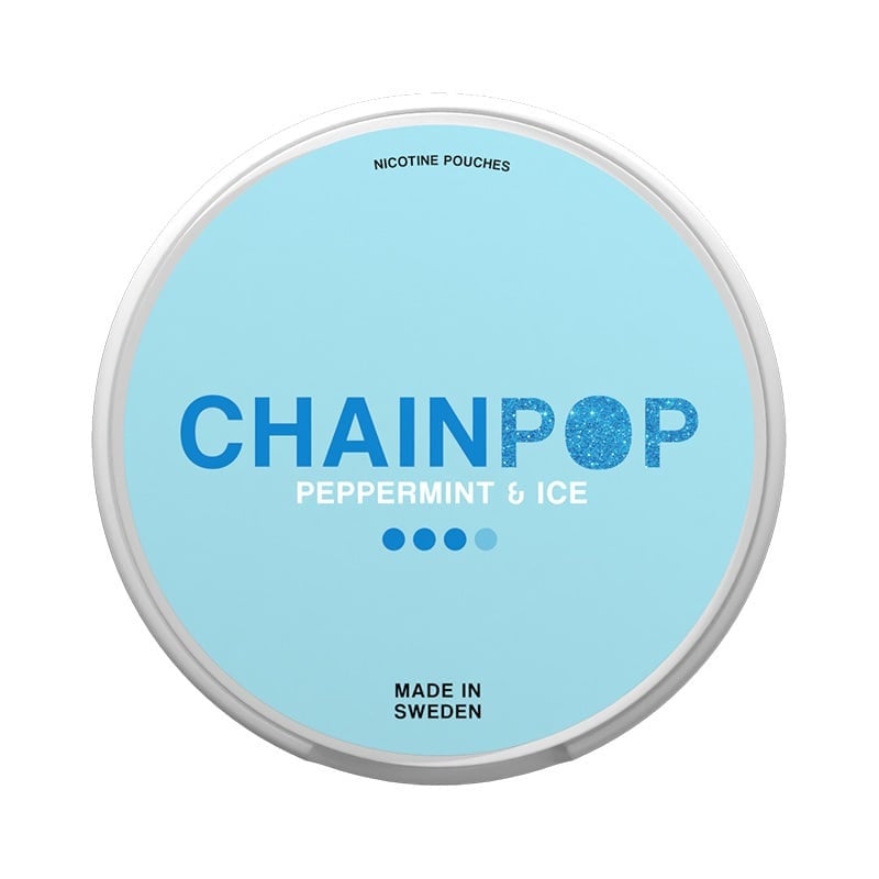CHAINPOP Peppermint & Ice nicotine pouches at Pouchhut NZ