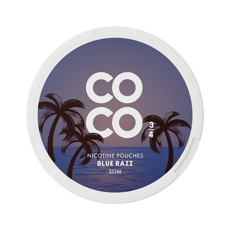 COCO Blue Razz nicotine pouches at Pouchhut NZ
