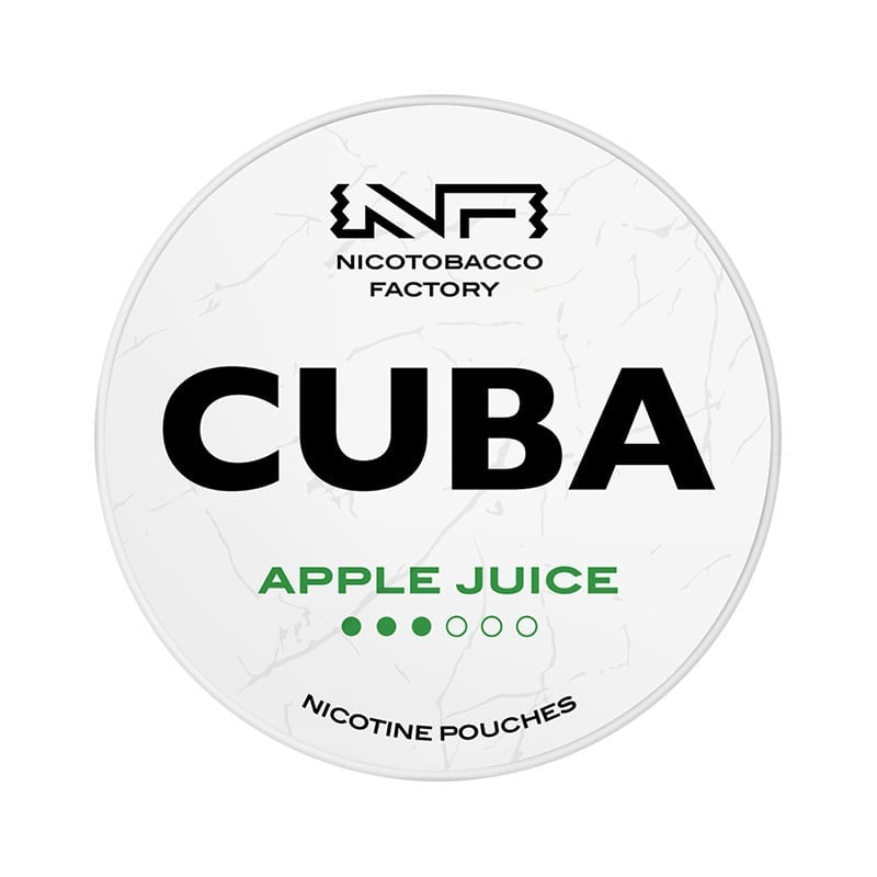 CUBA Apple Juice Medium nicotine pouches at Pouchhut NZ