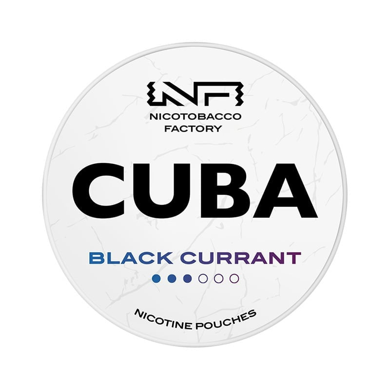 CUBA Black Currant Medium nicotine pouches at Pouchhut NZ