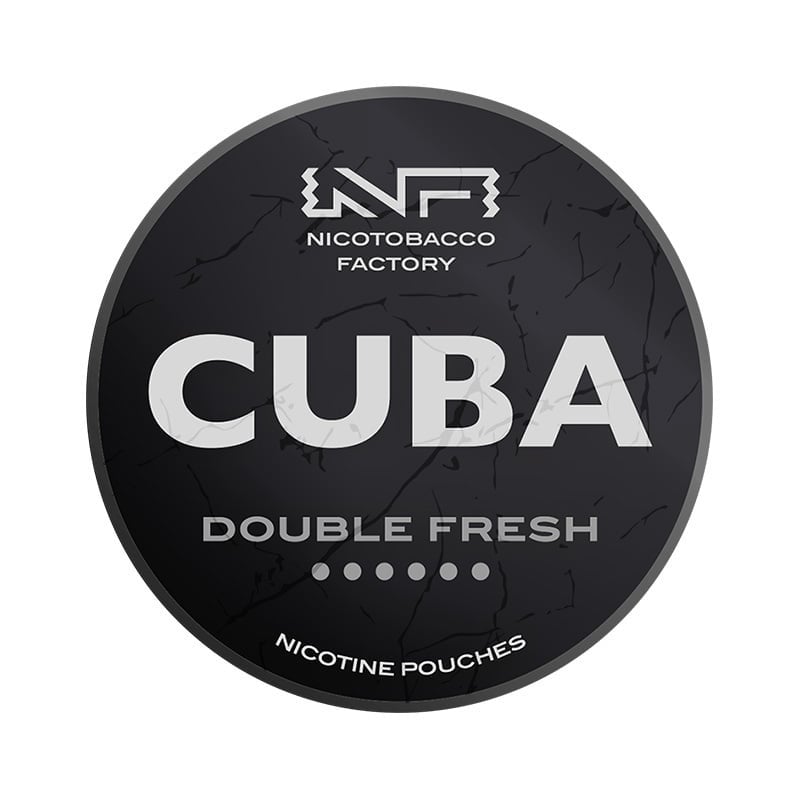 CUBA BLACK Double Fresh nicotine pouches at Pouchhut NZ