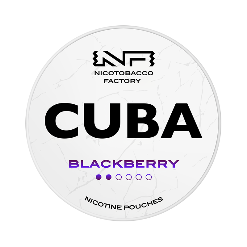 CUBA Blackberry Light nicotine pouches at Pouchhut NZ