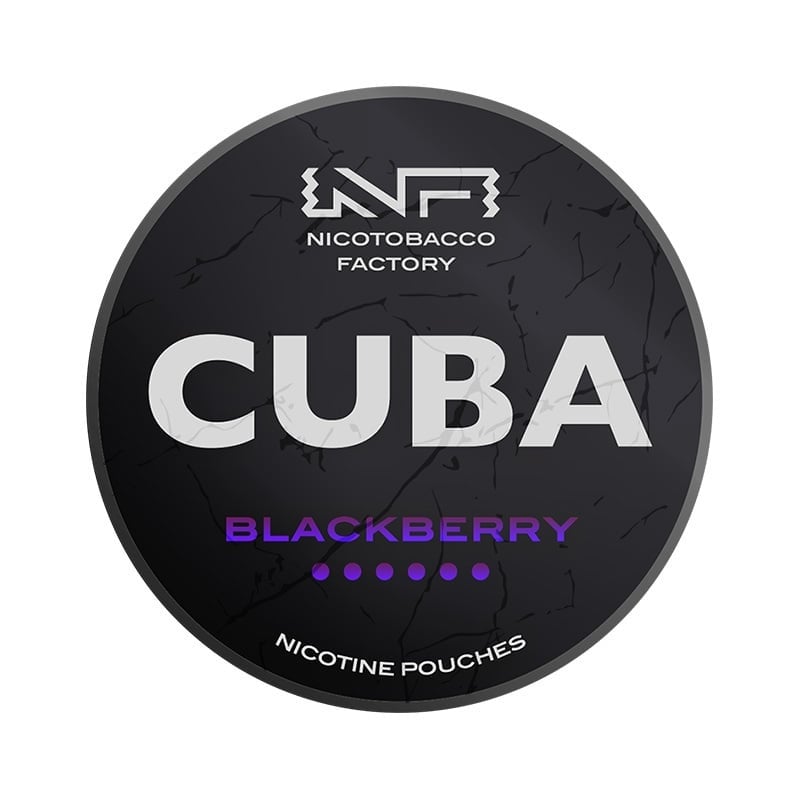 CUBA Blackberry Strong nicotine pouches at Pouchhut NZ