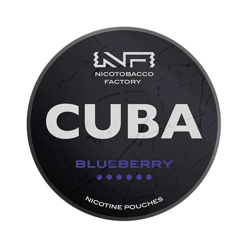 CUBA Blueberry Strong nicotine pouches at Pouchhut NZ
