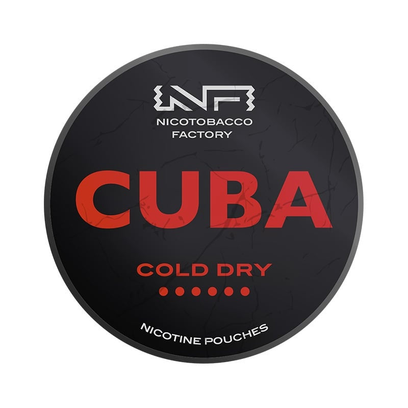 CUBA Cold Dry Strong nicotine pouches at Pouchhut NZ