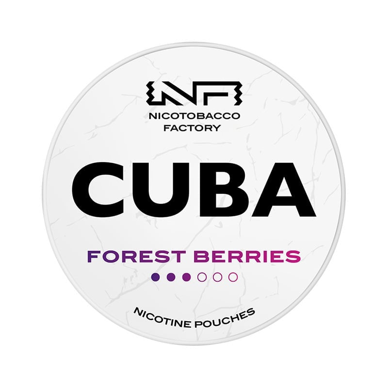CUBA Forest Berries Medium nicotine pouches at Pouchhut NZ