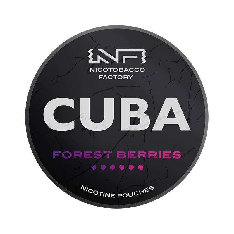 CUBA Forest Berries Strong nicotine pouches at Pouchhut NZ